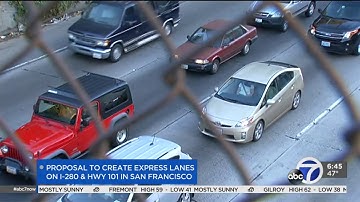 Proposal aims to create express lanes on Hwy.101, I-280