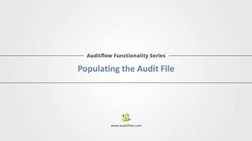 Populating the Audit File