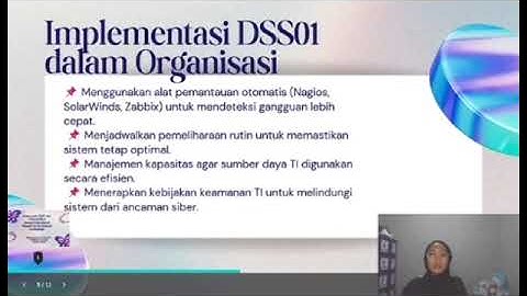 Domain COBIT 2019 DSS01 (Managed Operation) & DSS02 (Managed Service Requests and Incidents)