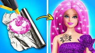 12 DIY MAQUIAGEM EM MINIATURA QUE FUNCIONAM / ARTESANATOS E TRUQUES COM A  BONECA BARBIE 