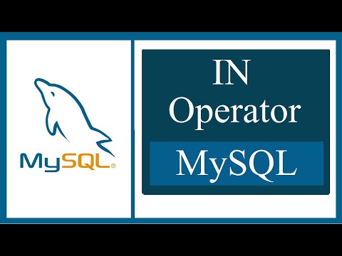 ভিডিও: MySQL একটি অপারেটর?