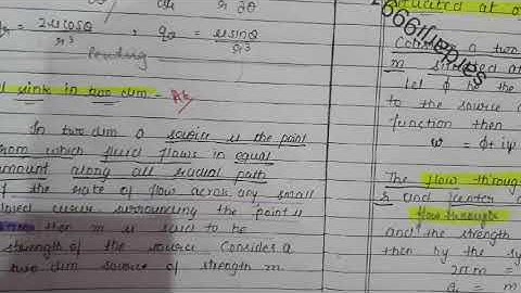 source and sink.fluid dynamics 2#MSc maths  #sem 4  #lec4  #theorem #stream function #msc