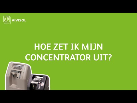 Hoe zet ik mijn concentrator uit? | Zuurstof therapie