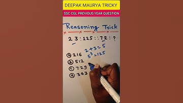 ANALOGY NUMBER।।SSC CGL SSC MTS SSC GD 2025।। #maths #motivation #trending #shots #gagan #gaming