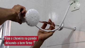 Como instalar os canos do chuveiro?
