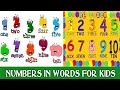 Numbers learning for kids | Numbers learning 1 to 10 | Learning numbers in words