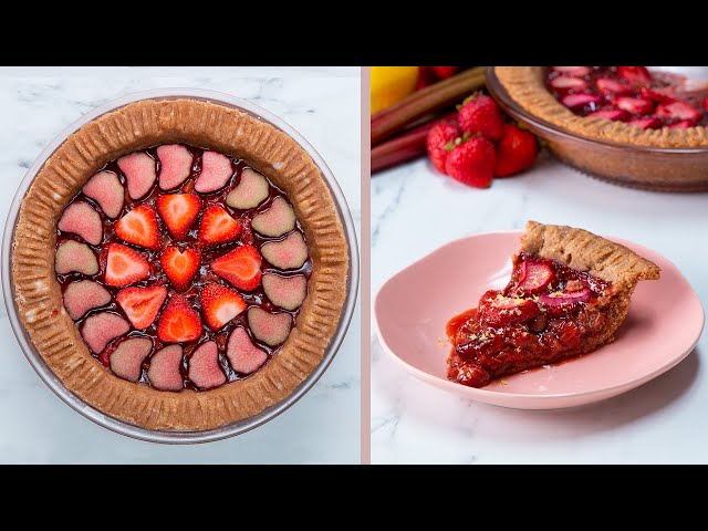 Dairy-Free Strawberry Rhubarb Tart