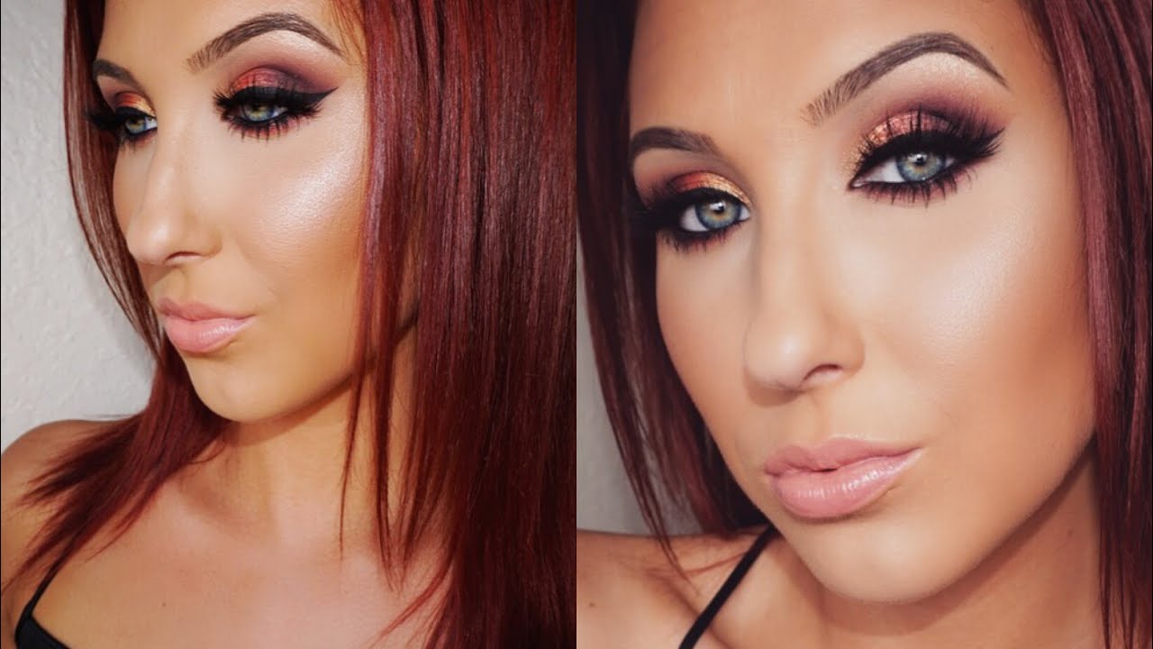 Ombre Sunset Smokey Eye Makeup Tutorial Jaclyn Hill YouTube