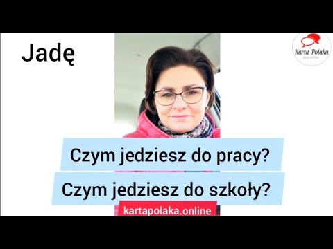 Karta Polaka nauka polskiego w minutę! Czym jedziesz do pracy? odc. 14
