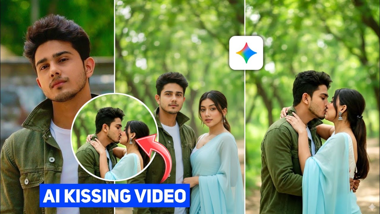 Gemini Se Kissing Video Kaise Banaye | Ai Kissing Video Generator | 2 Photo Ai Kissing Video Editing