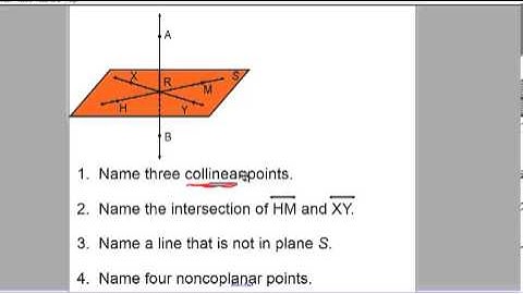 1.2   Points, Lines, Planes