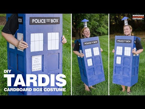 DIY TARDIS - How-To Create a Costume from a Cardboard Box