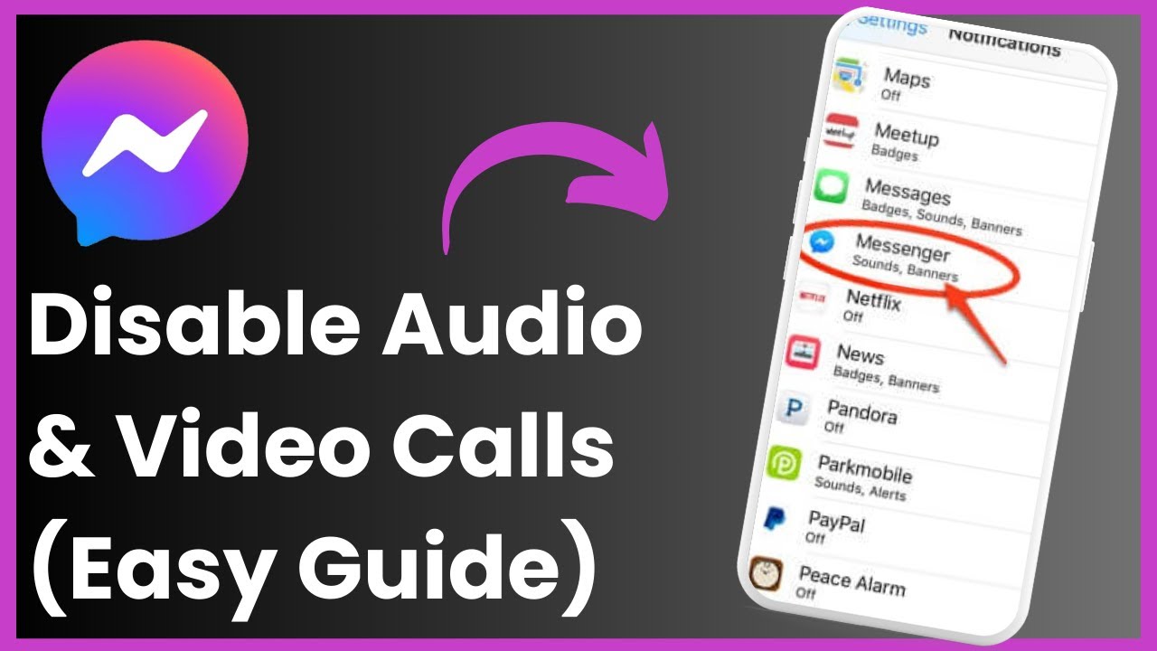 How To Disable Audio And Video Calls In Messenger ! - YouTube