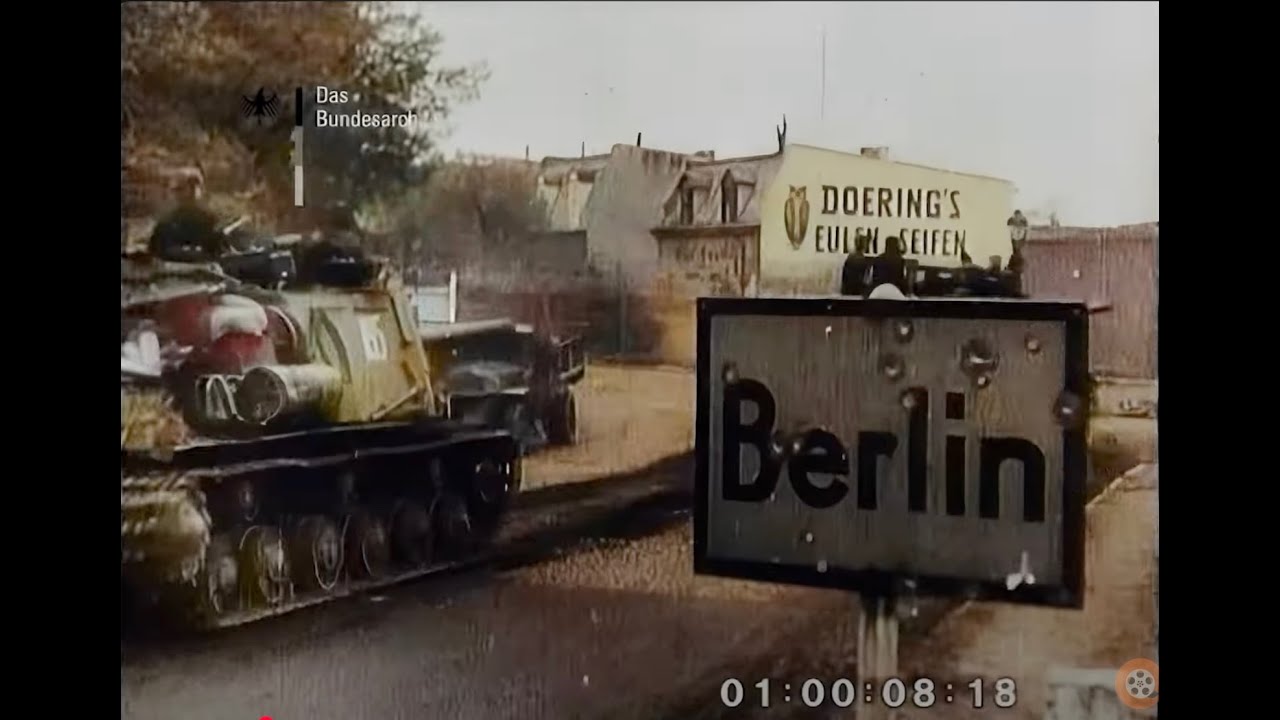 INTENSE Combat Footage | Battle of Berlin 1945 [Color] - YouTube
