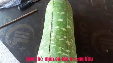 Làm thử món cá lóc nướng bầu-QHĐT