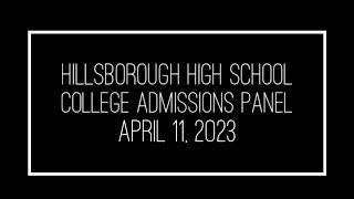 College Admissions Panel - April 2023