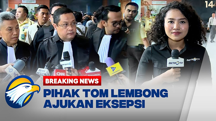BREAKING NEWS - Usai Persidangan Kuasa Hukum Tom Lembong Langsung Ajukan Eksepsi