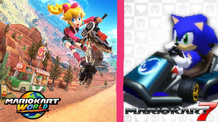 Mario Kart World NS2 & Mario Kart 7 3DS Sonic Princesa Peach