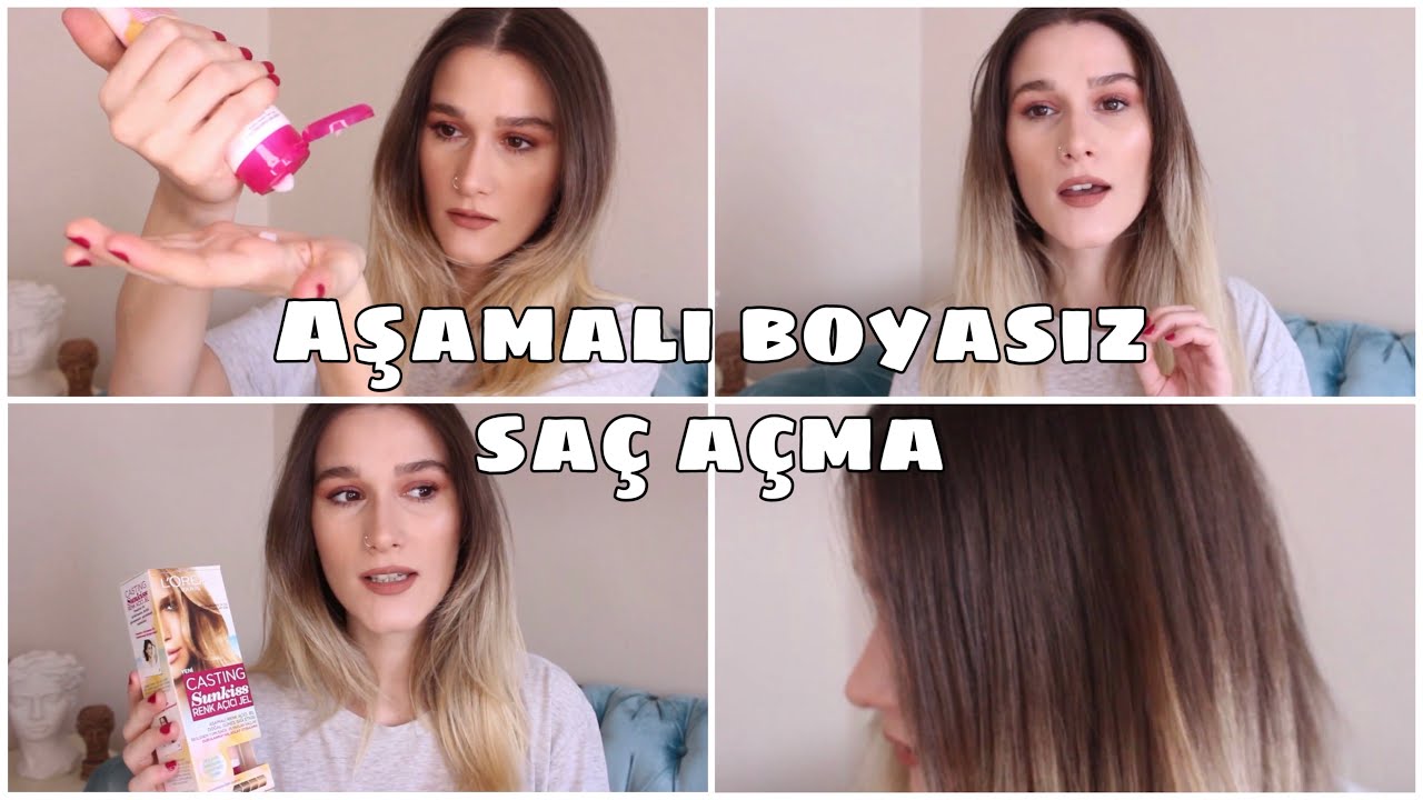 Boyasiz Sac Acma Loreal Casting Sunkiss Renk Acici Jel Inceleme Youtube