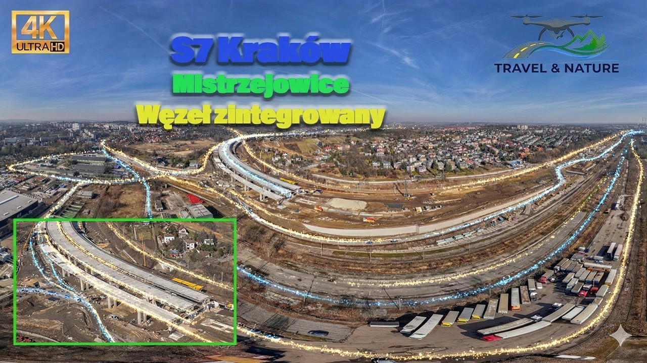 Budowa #S7 #Widoma #Kraków Zintegrowany Węzeł Mistrzejowice Czy to koniec zimy?