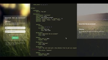 Create a copy of the registration screen