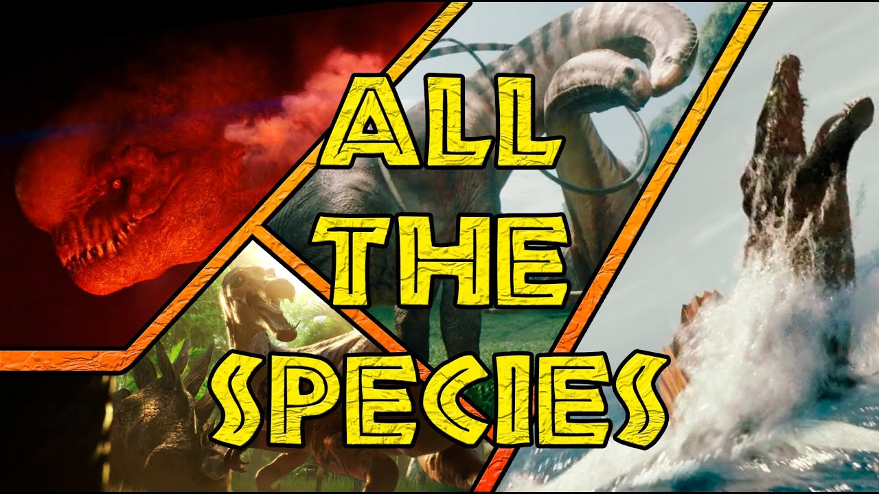 All the Species from the Jurassic Franchise (Rebirth included)