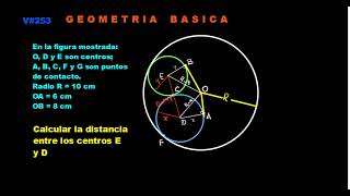 v#253.- TANGENTES - CIRCUNFERENCIAS  - PITAGORAS - ALGEBRA