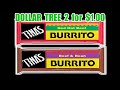 How Bad Can a $.50 Burrito Be?  - Dollar Tree 2 for $1.00 Tina's Burritos - WHAT ARE WE EATING?