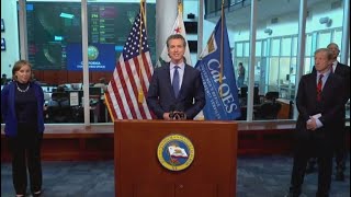 California Governor Gavin Newsom provides a Friday afternoon update on COVID-19 in California