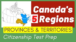 Canada's Regions, Provinces, Territories |  #StayHome and Learn for Canadian Citizenship Test screenshot 3