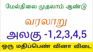 11th HISTORY/வரலாறு unit 1,2,3,4,5 ONE MARK Question &Answer/ஒரு மதிப்பெண் வினா-விடை