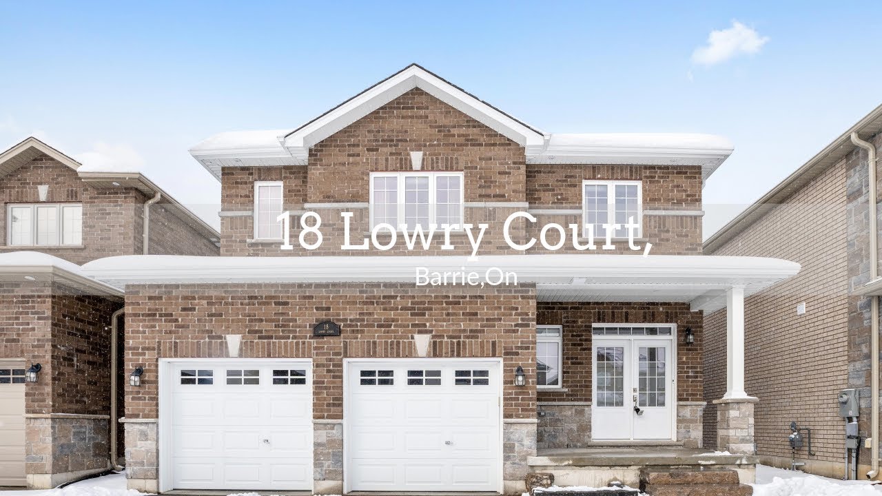 18 Lowry Court, Barrie On MLS Listing For Sale YouTube