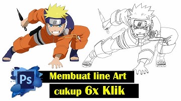 Cara Cepat dan Mudah membuat Line Art dengan Adobe Photoshop tanpa Pen tool