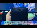 KATE SPADE L-ZIP CAMERON BIFOLD WALLET (BLACK)- REVIEW