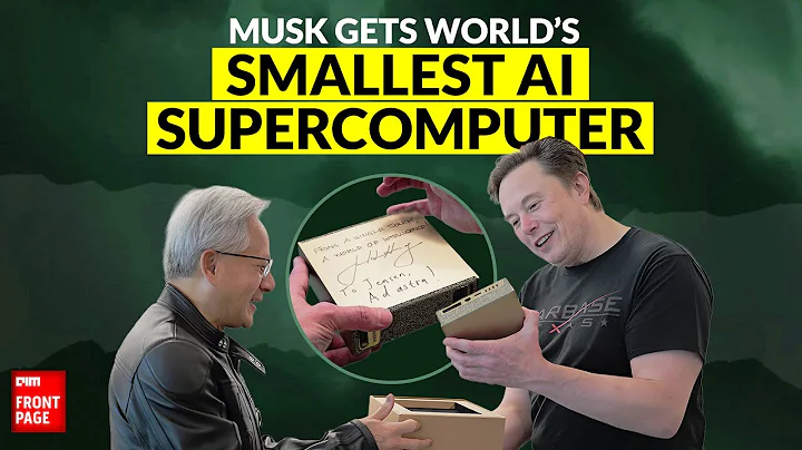 Jensen Huang Gifts World's Smallest AI Supercomputer to Elon Musk | DGX Spark Unveiled