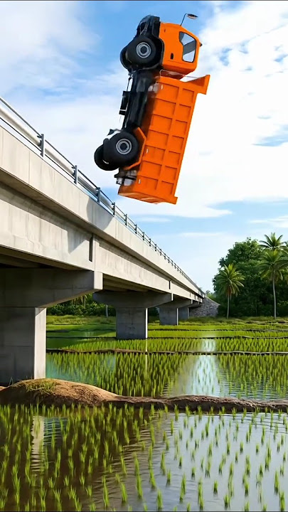 Truk Oleng Mobil Dump Truck Aksi Jumping Tersempurna !! #trukoleng #dumptruck #truck