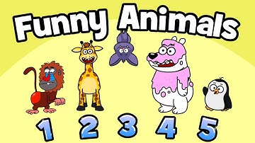 ♪ ♪ Best 5 animal songs | Hooray Kids Songs & Nursery Rhymes | Most Funny Kids Songs penguin baboon