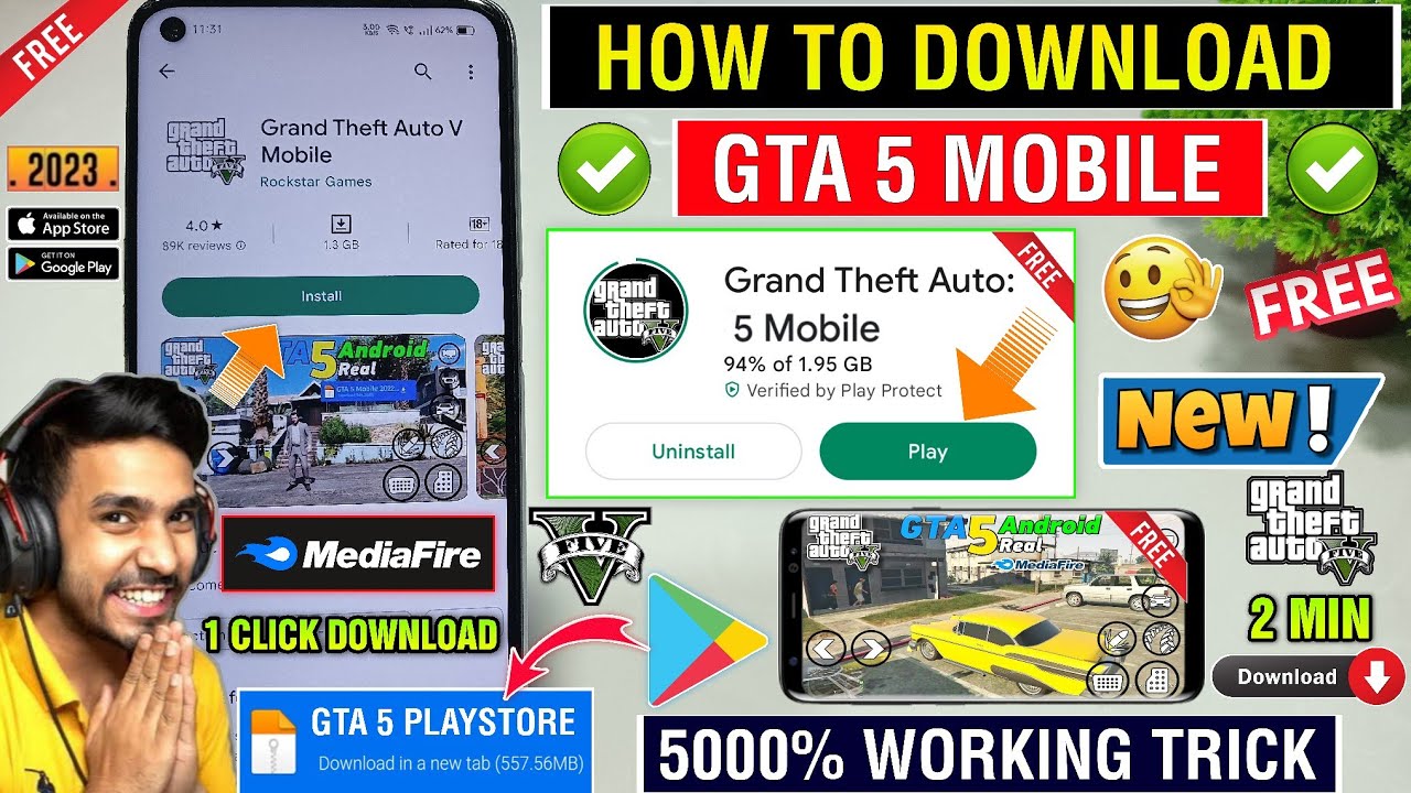 📲 GTA 5 MOBILE DOWNLOAD  HOW TO DOWNLOAD GTA 5 IN ANDROID