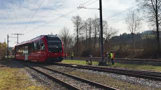Walzer: Das erste Fahrzeug der Linie Gossau-Appenzell-Wasserauen rollt