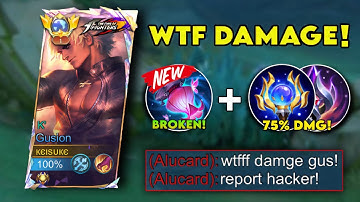 NEWLY ONE SHOT BUILD & EMBLEM FOR GUSION IS BROKEN!!☠️(MUST TRY!) - Mobile Legends