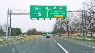 Frederick Freeway Southbound (US-15; US-40; I-270; in Maryland)