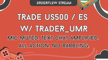 Trade ES Live w/ trader_umr | Footprint, Heatmap & Audio alerts