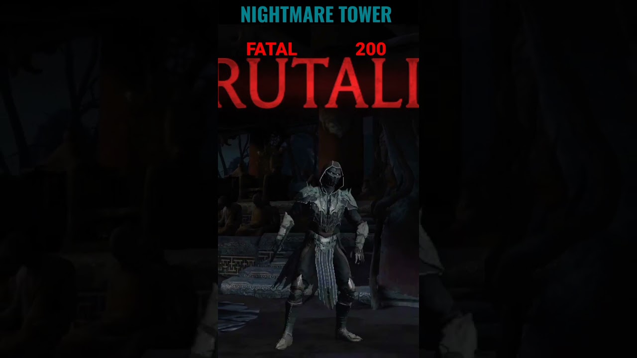 MK mobile Nightmare tower 200 Final boss Fight fatal 