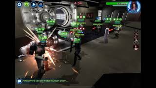 SWGOH Grand Arena Bad Batch Omega Crosshair Omicron vs Rebel Fighter Mon Mothma Lead