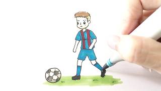  วาดนักฟุตบอล Messi กันจ้า 