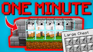 Efficient ONE MINUTE Auto WOOL Farm 1.20 (ft.Craftymasterman)