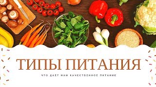 Типы питания. Что даёт нам качественное питание Типы питания. Что даёт нам качественное питание