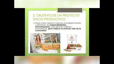 ¿Qué importancia tienen los proyectos socio productivos en la comunidad?