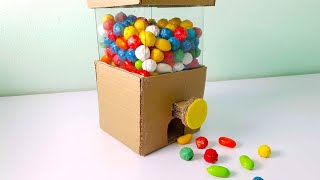 How to Make Candy Vending Machine with Cardboard at Home - AT5 DIY