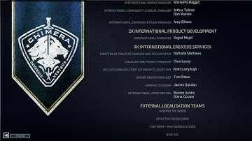 XCOM: Chimera Squad - Credits